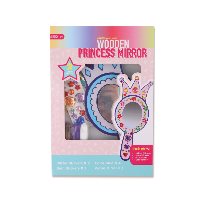 Wooden Princess Mirror Kids Creative Toy